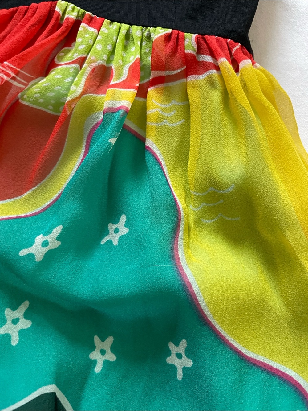 Diane von Furstenberg Silk Strapless Abstract Print Dress Size 2 - Picture 15 of 16